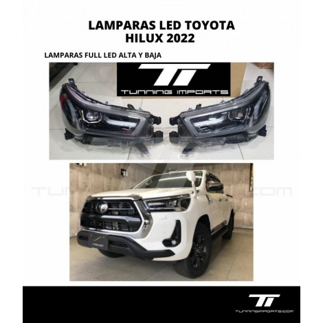 LAMPARAS LED TOYOTA HILUX 2022