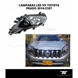 LAMPARAS LED VX  TOYOTA PRADO 2014-2107 