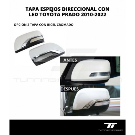 TAPA ESPEJOS  DIRECCIONAL CON LED TOYOTA PRADO 2010-2022