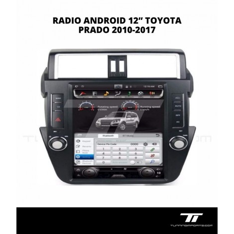 RADIO ANDROID 12” TOYOTA PRADO 2010-2017