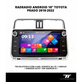 RADIO ANDROID 10” TOYOTA PRADO 2018-2023
