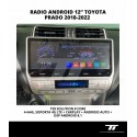 RADIO ANDROID 12” TOYOTA PRADO 2018-2022
