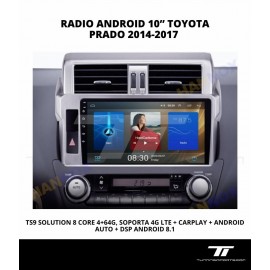 RADIO ANDROID 10” TOYOTA PRADO 2014-2017
