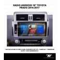RADIO ANDROID 10” TOYOTA PRADO 2014-2017