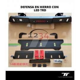 DEFENSA EN HIERRO CON LED TRD PRADO 2018-2023