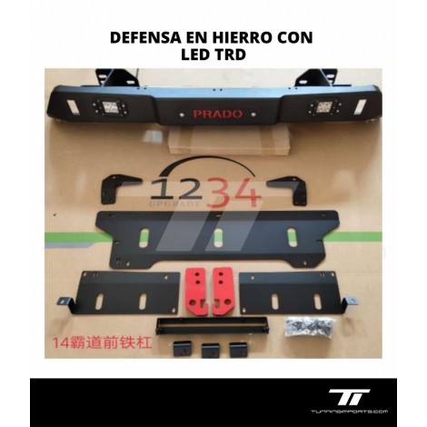 DEFENSA EN HIERRO CON LED TRD